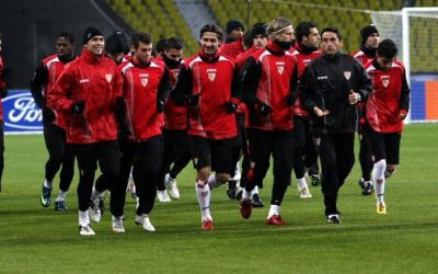 Sevilla FC First Team Training Sevilla FC First Team Train