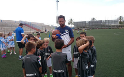 Malaga CF Group with Pro PLayer