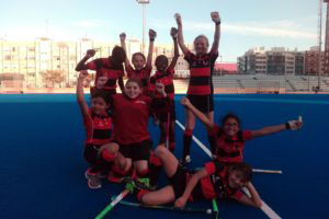 Girls having a great time at Valencia Hockey