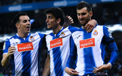 Espanyol during the La Liga match between RCD Espanyol and Real Sporting de Gijon at Cornella-El Prat stadium on December 11, 2016 in Barcelona, Spain.