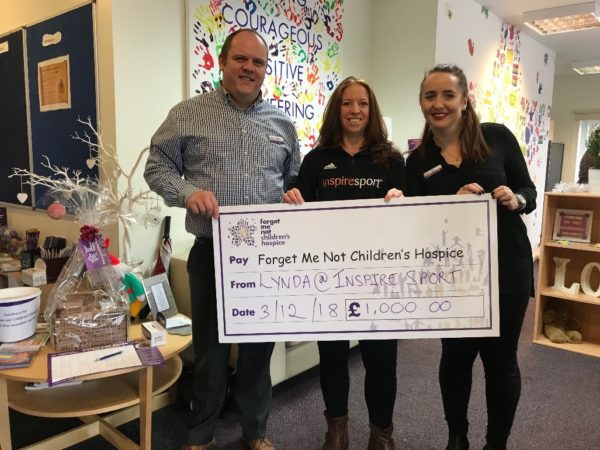 Lynda presents a check inspiresport Grace's place