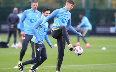 Manchester City Training Session - City Football Academy Manchester City's John Stones during training